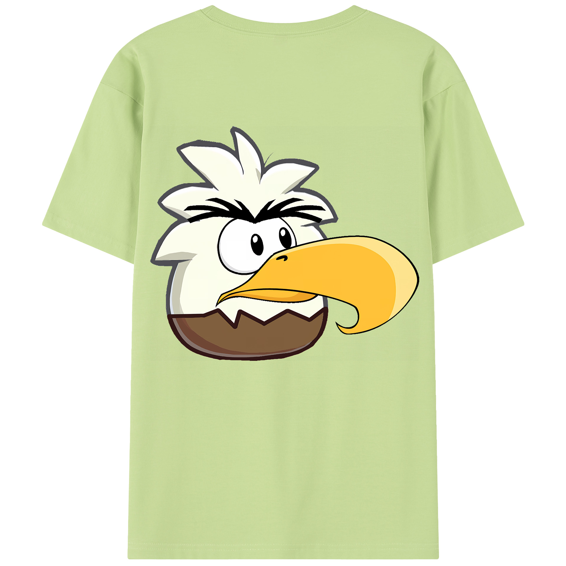 （画像用） Angry Birds アングリーバード 綿100％半袖Tシャツ（背面プリント）